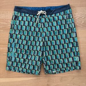 Tommy Bahama Relax Men's Swim Trunks Blue Green sz 32
